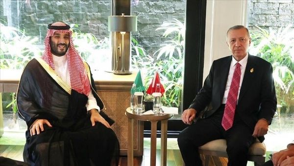 الرئيس التركي يلتقي ولي العهد السعودي على هامش قمة العشرين