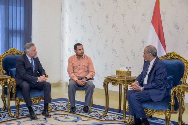 الصبيحي لسفير الاتحاد الأوروبي: المرحلة الحالية تتطلب تنسيقًا دوليًا لدعم الحكومة ومواجهة التحديات