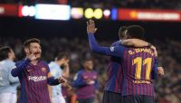 برشلونة مع ديمبيلي لمواجهة يونايتد في ربع نهائي أبطال أوروبا