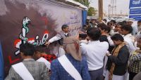 معرض شتاء صنعاء يستقبل مئات الطلاب النازحين في مأرب