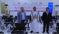 مأرب.. توزيع 70 كرسي كهربائي لذوي الإعاقة بدعم تركي